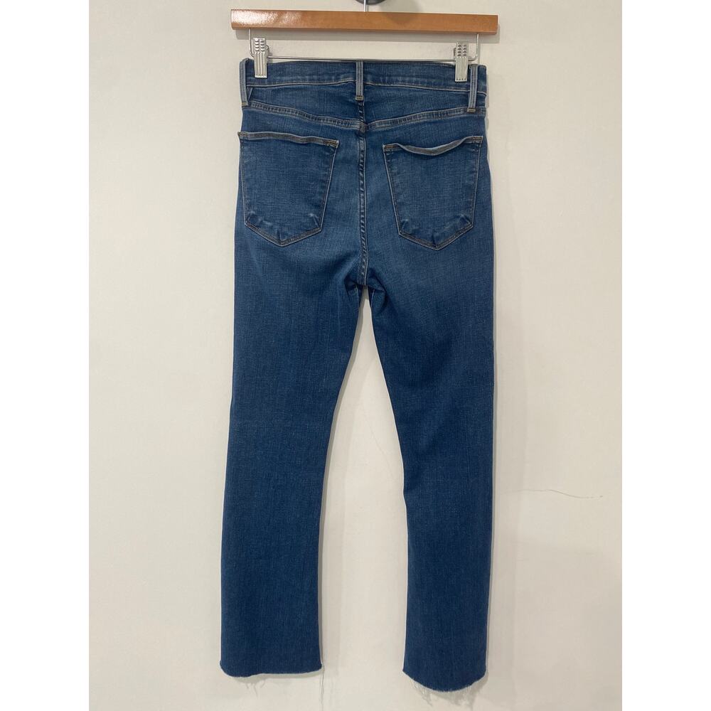 FRAME Le High Flare Jeans Blue Size 26 - Picture 2 of 4